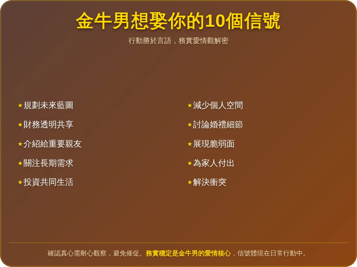 金牛男想娶你 金牛男想娶你