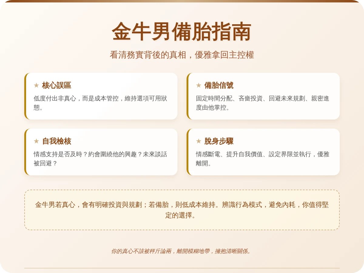 金牛男把你當備胎 金牛男把你當備胎