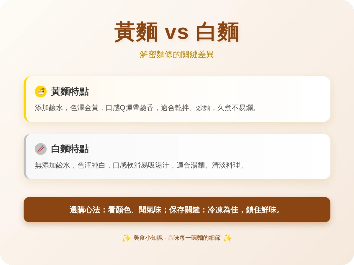 黃麵白麵差別