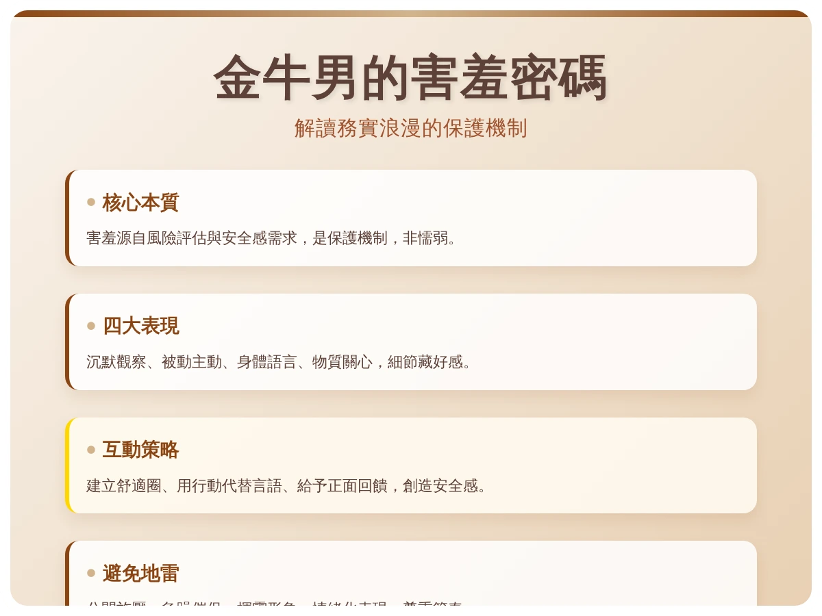 金牛男害羞 金牛男害羞