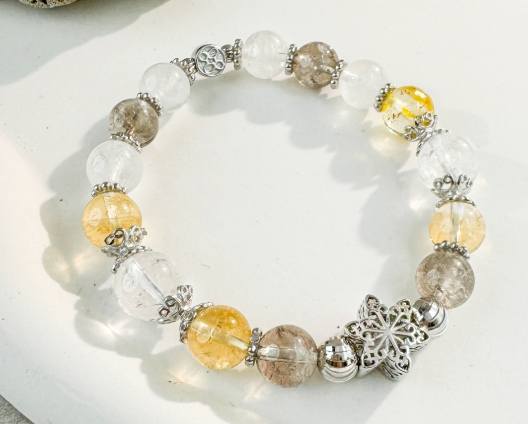 茶水晶佩戴方法