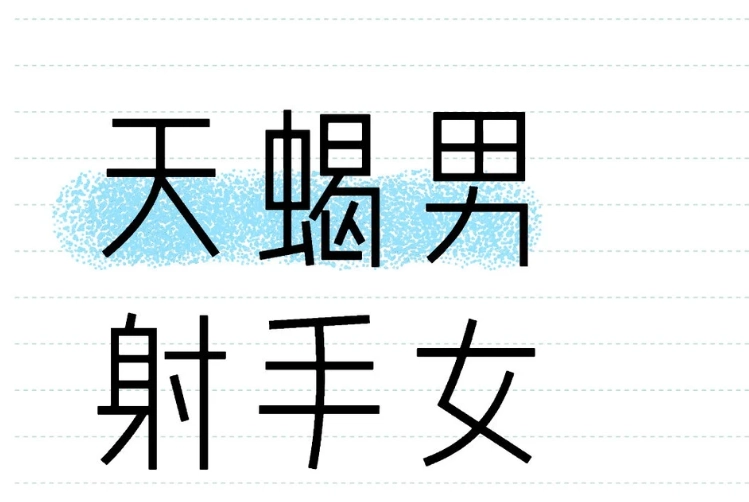 天蠍男射手女配對