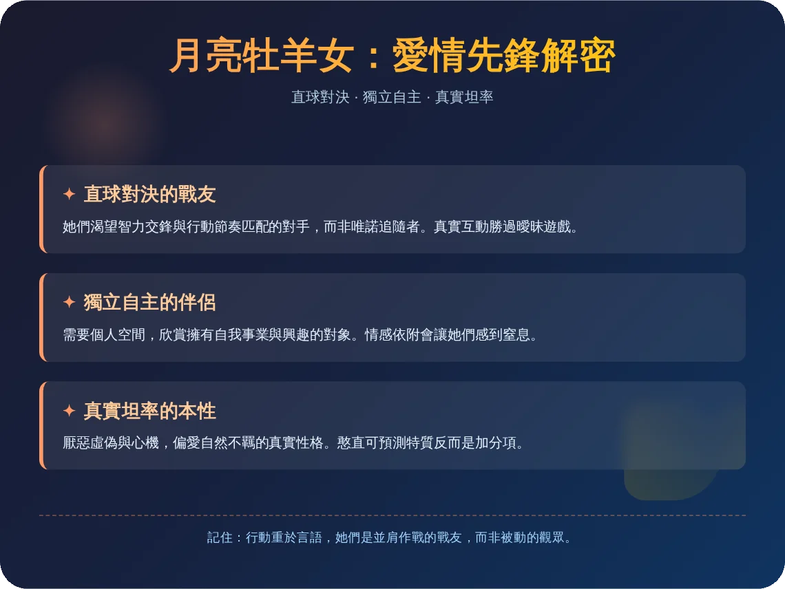 月亮牡羊女性格