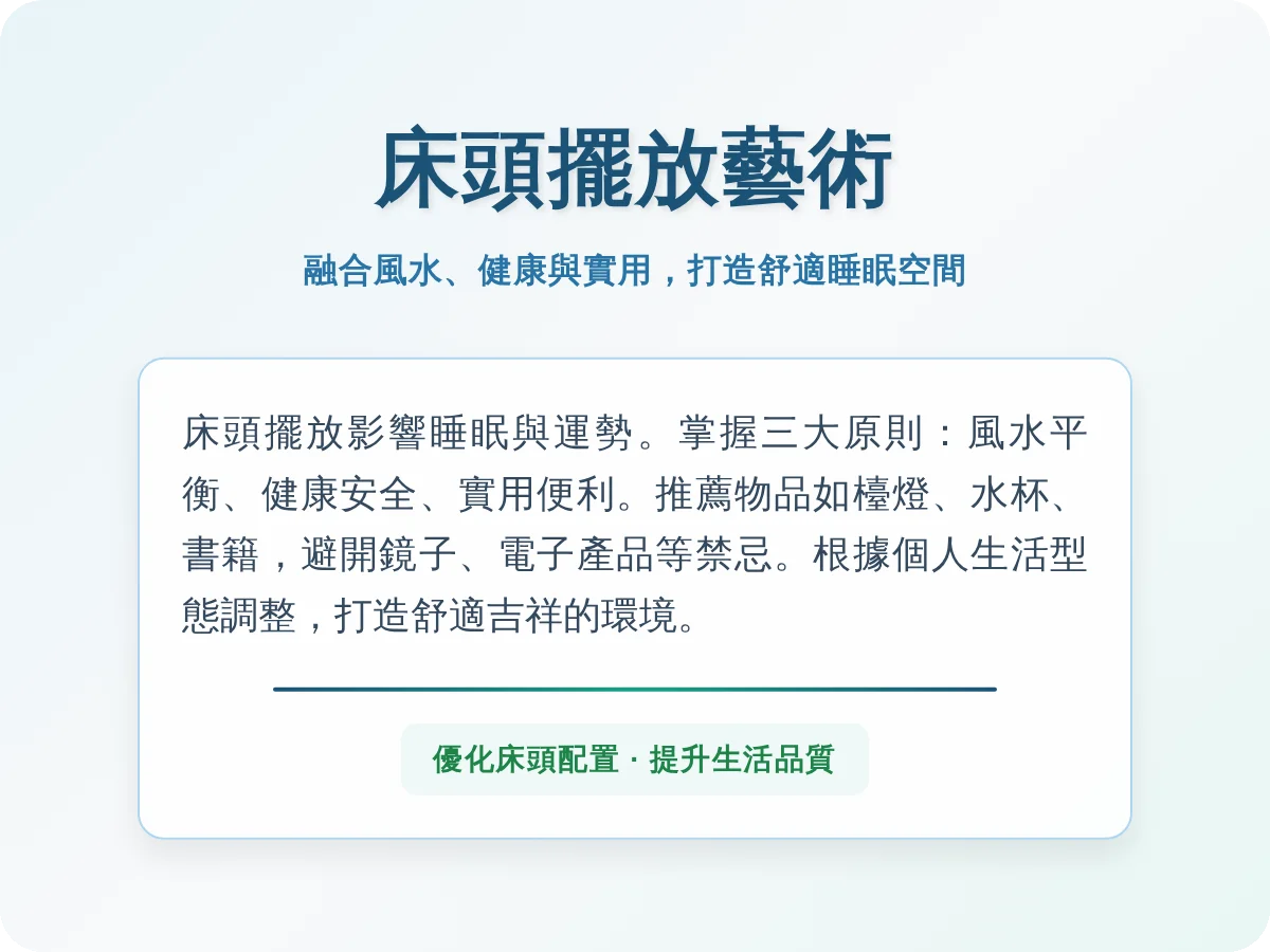 床頭可以放什麼？