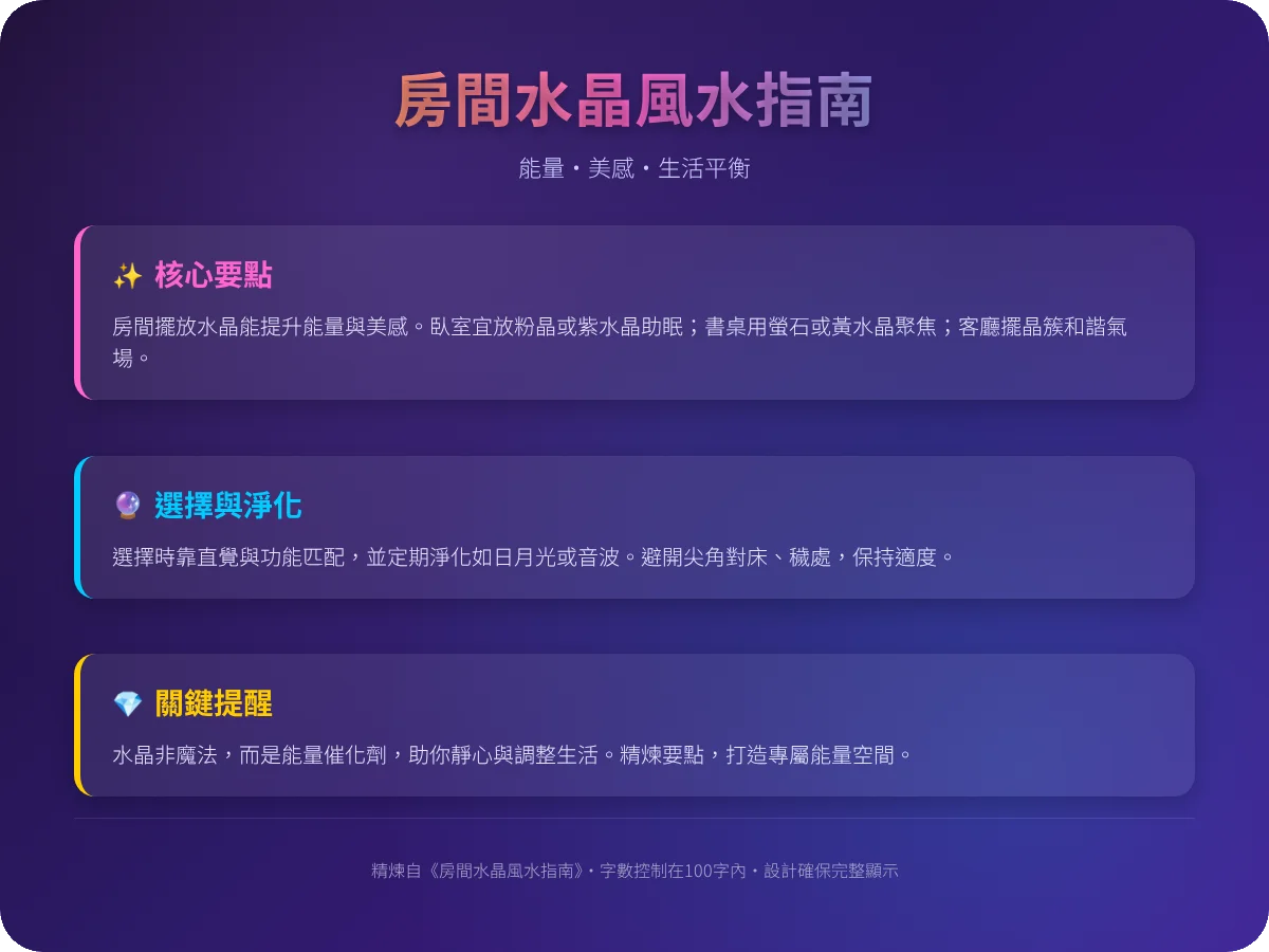 房間可以放水晶嗎