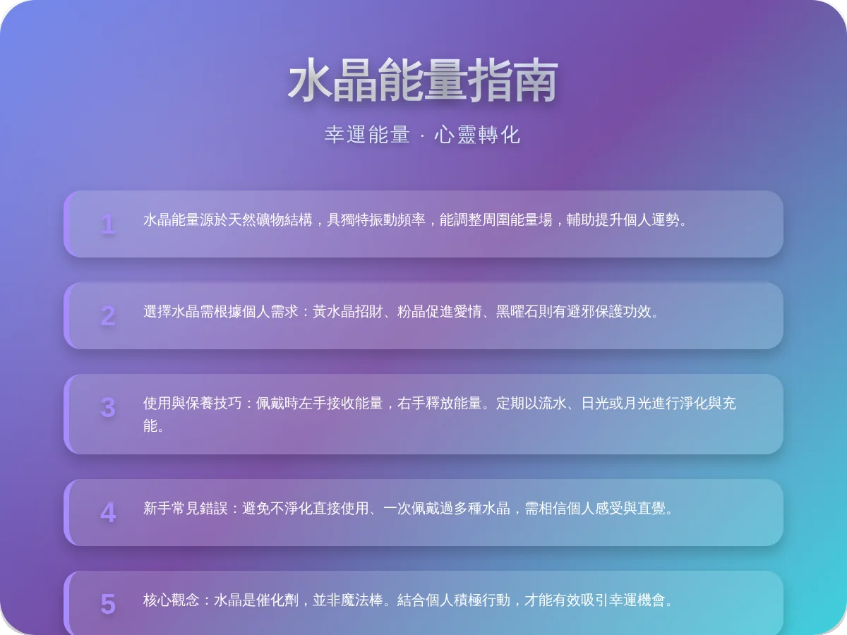 帶來幸運的水晶