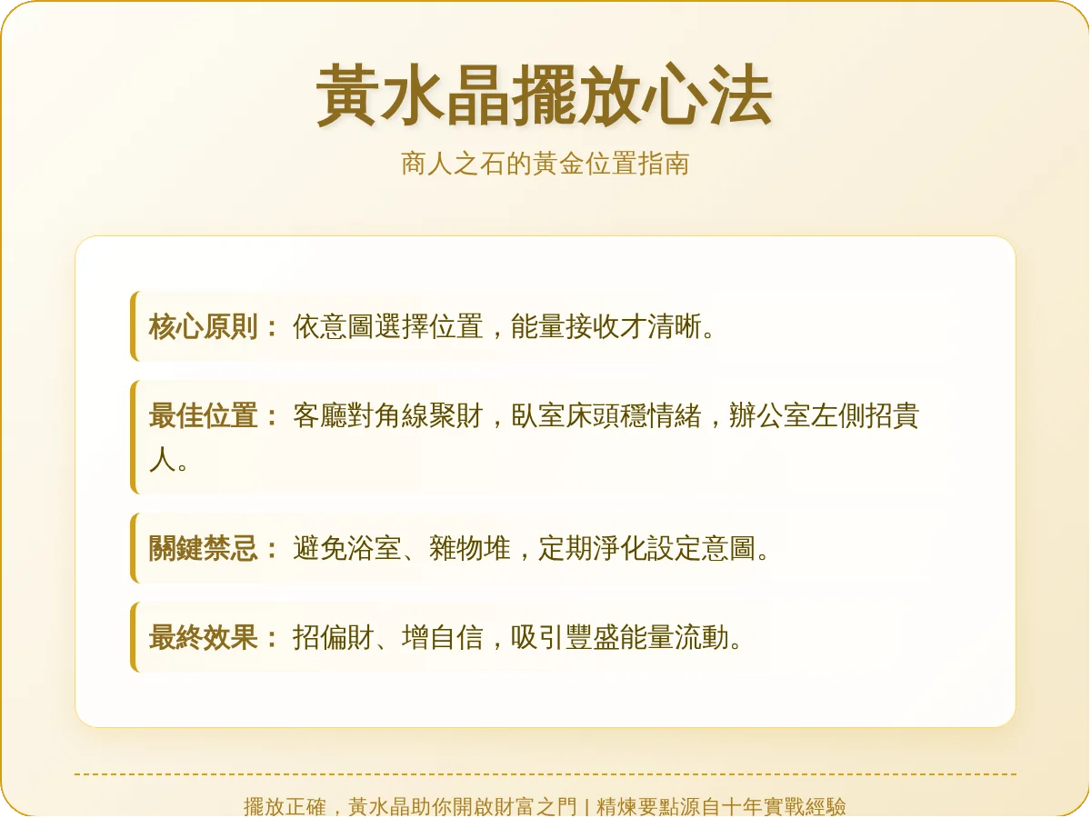黃水晶擺放位置