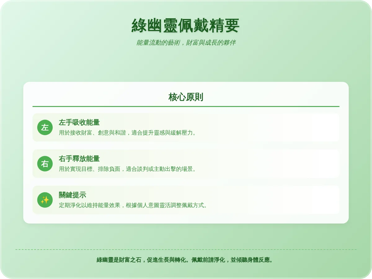 綠幽靈要戴哪一手? 綠幽靈要戴哪一手?