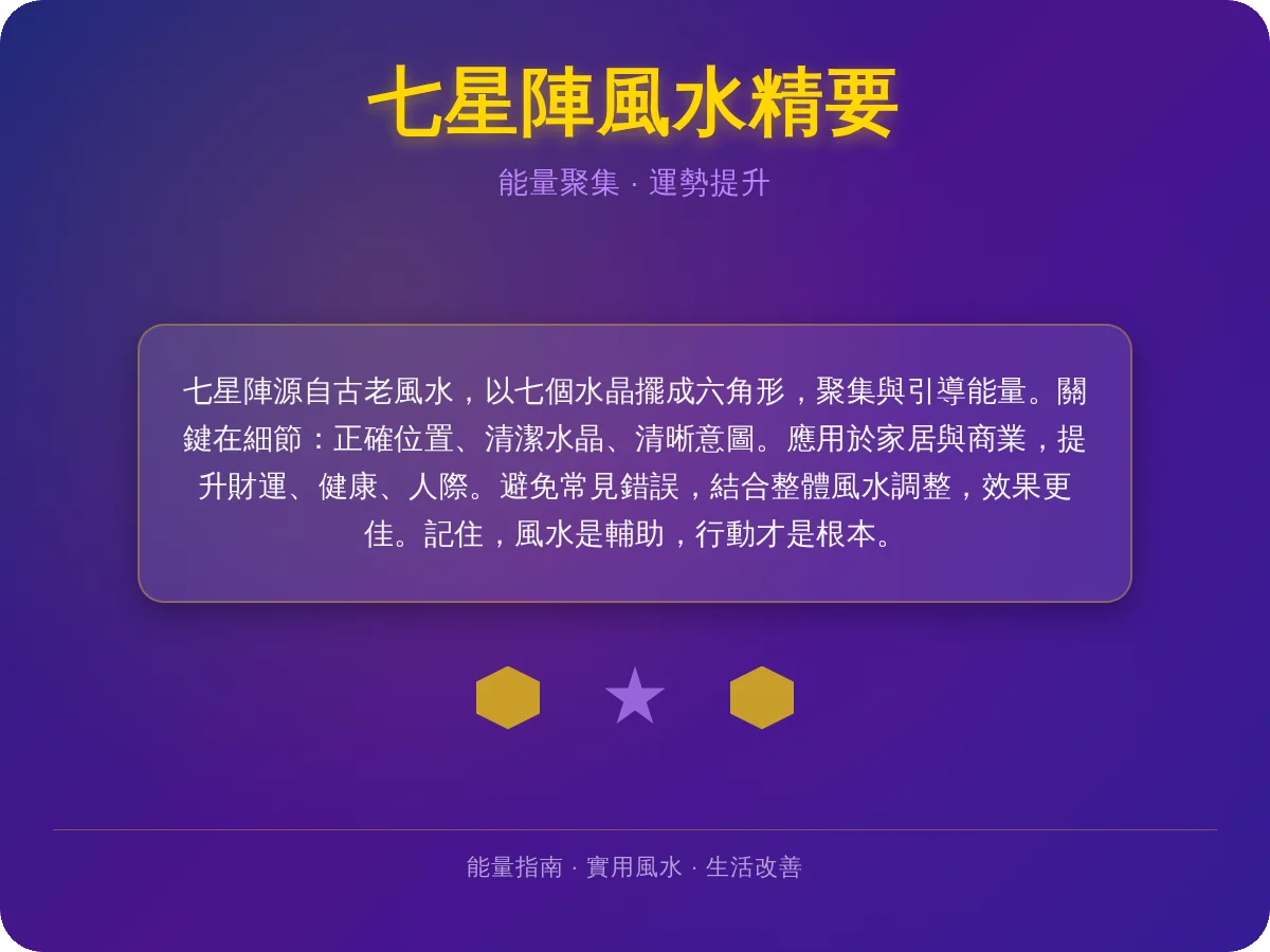 七星陣是什麼？