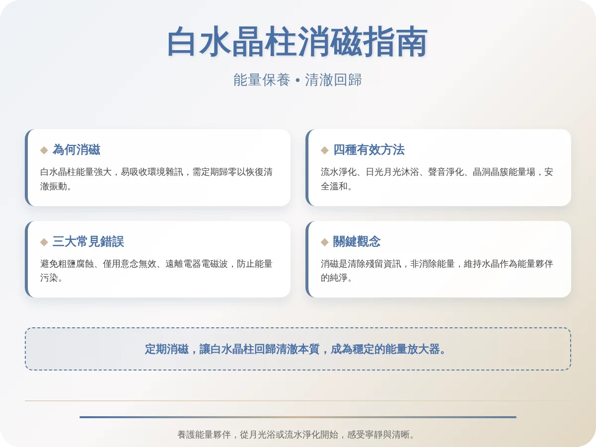 白水晶柱消磁