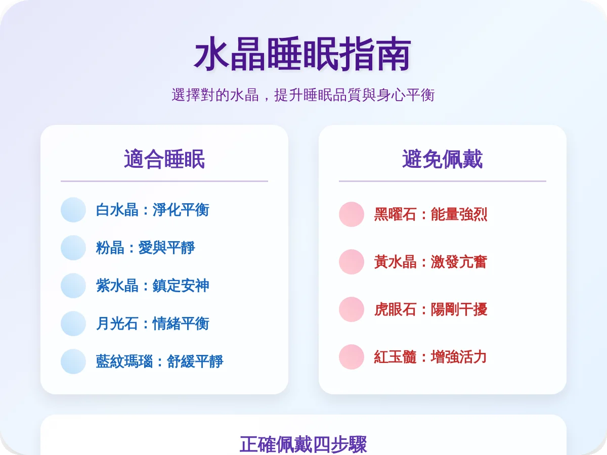 哪些水晶可以戴著睡覺