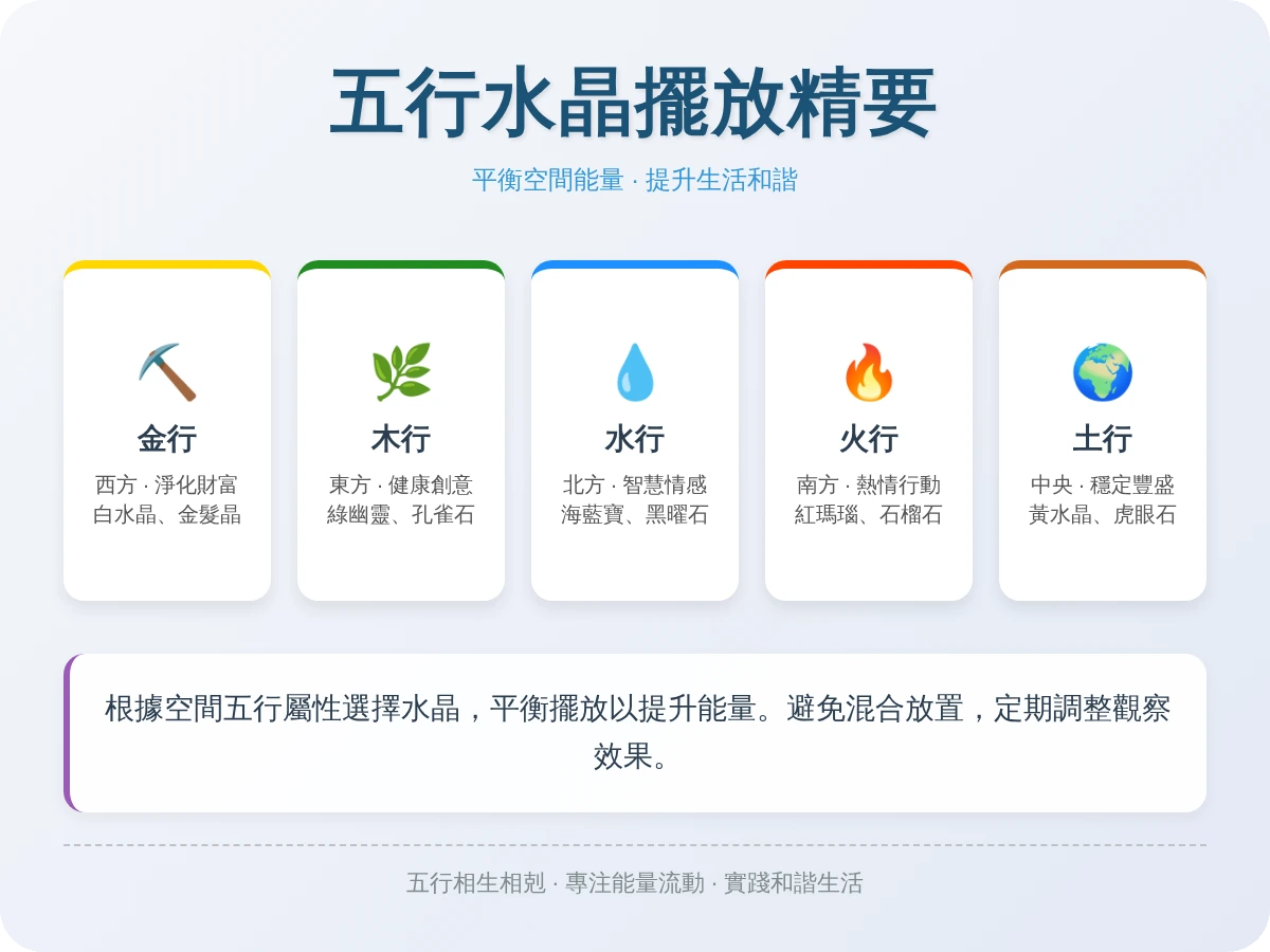 五行水晶擺放位置