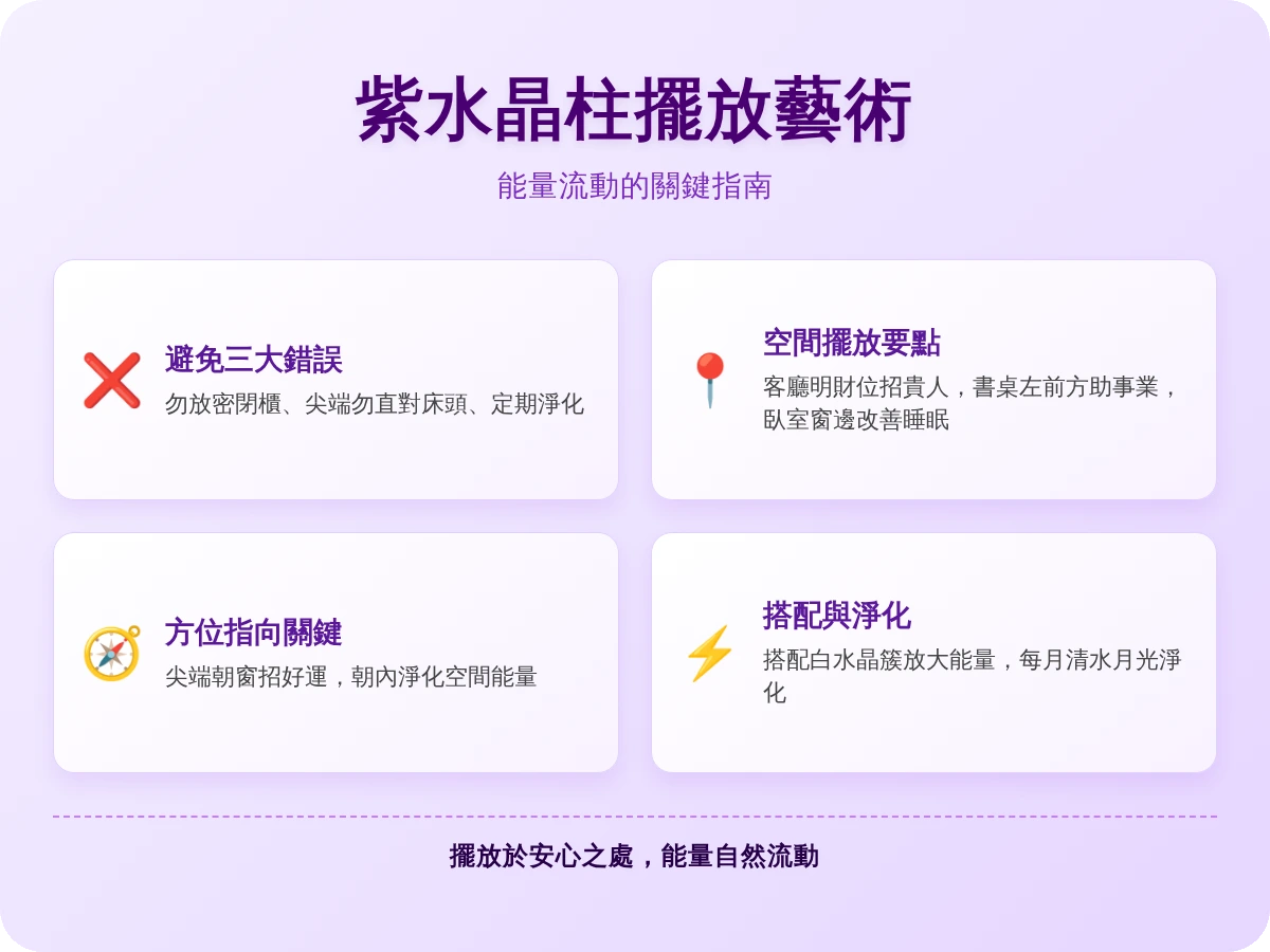 紫水晶柱擺放位置