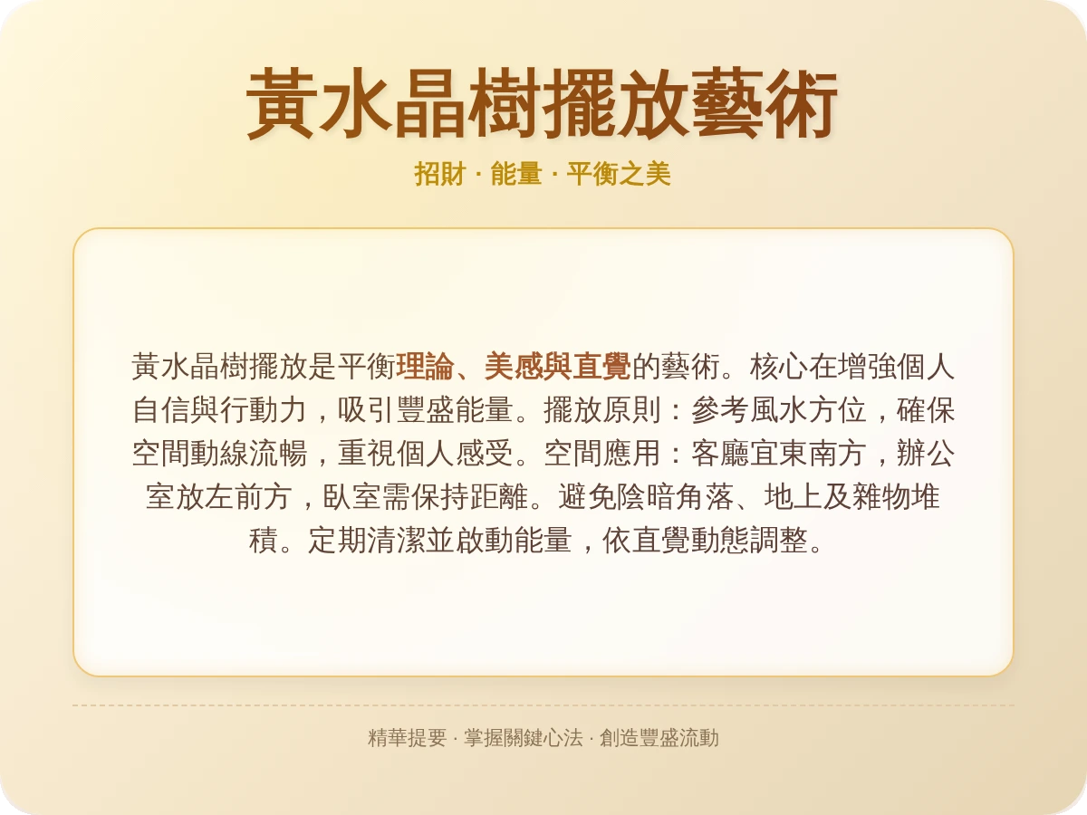 黃水晶樹擺放位置